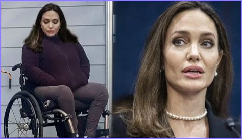 Angelina Jolie Wheelchair | Did Angelina Jolie Lose Her Leg